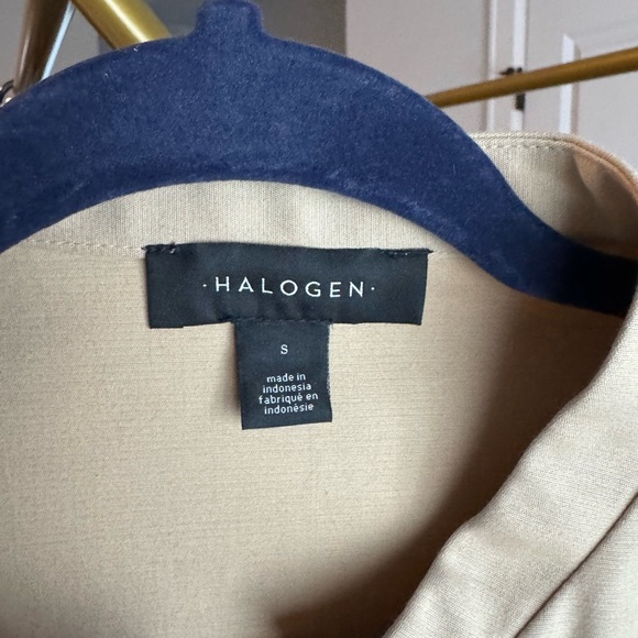 Halogen Women’s Tan Front Cropped Jacket SZ S - Picture 8 of 11